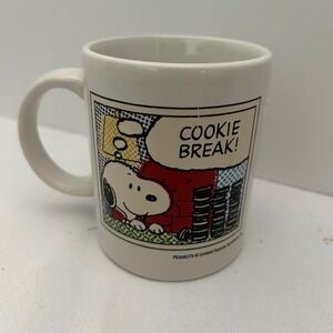 Snoopy Cookie Break Coffee Mug‎ Peanuts United Feature Syndicate